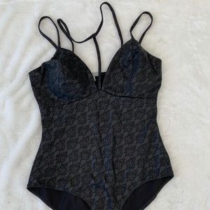 Black Rose Lace Bodysuit